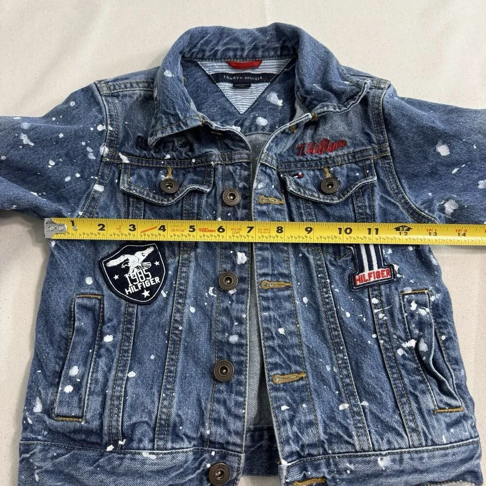 TOMMY HILFIGER BOYS SIZE 5 BLUE DENIM JACKET
